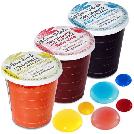 Colorantes hidrosolubles polvo pack ahorro colores básicos