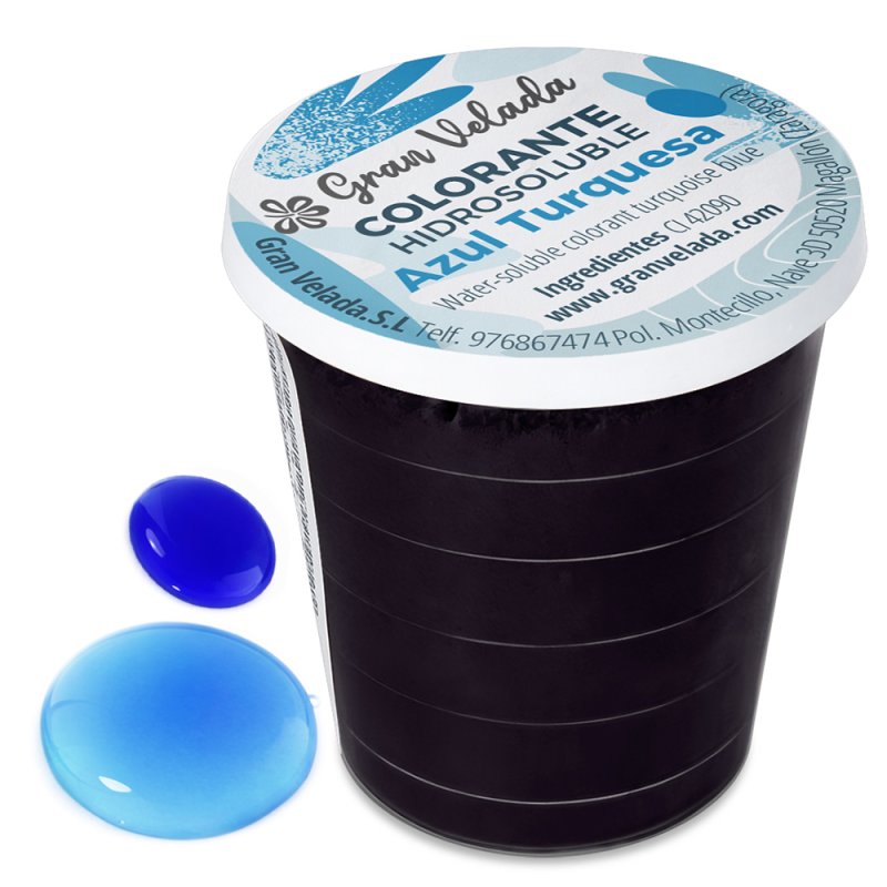 Colorantes hidrosolubles polvo pack ahorro azul turquesa