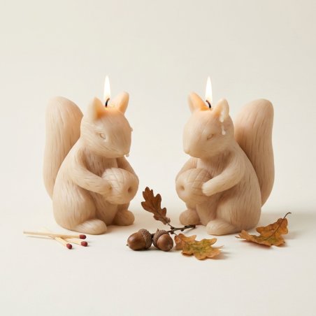 velas de ardilla navidad