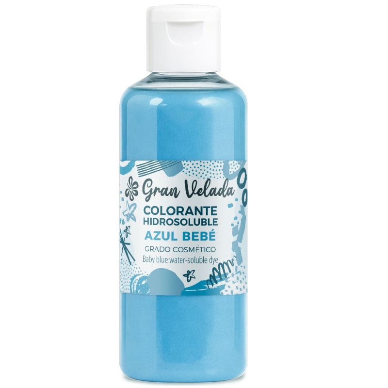 Colorante jabon azul bebe