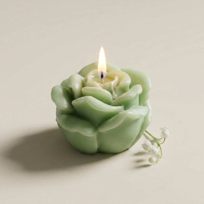 Molde velas rosa