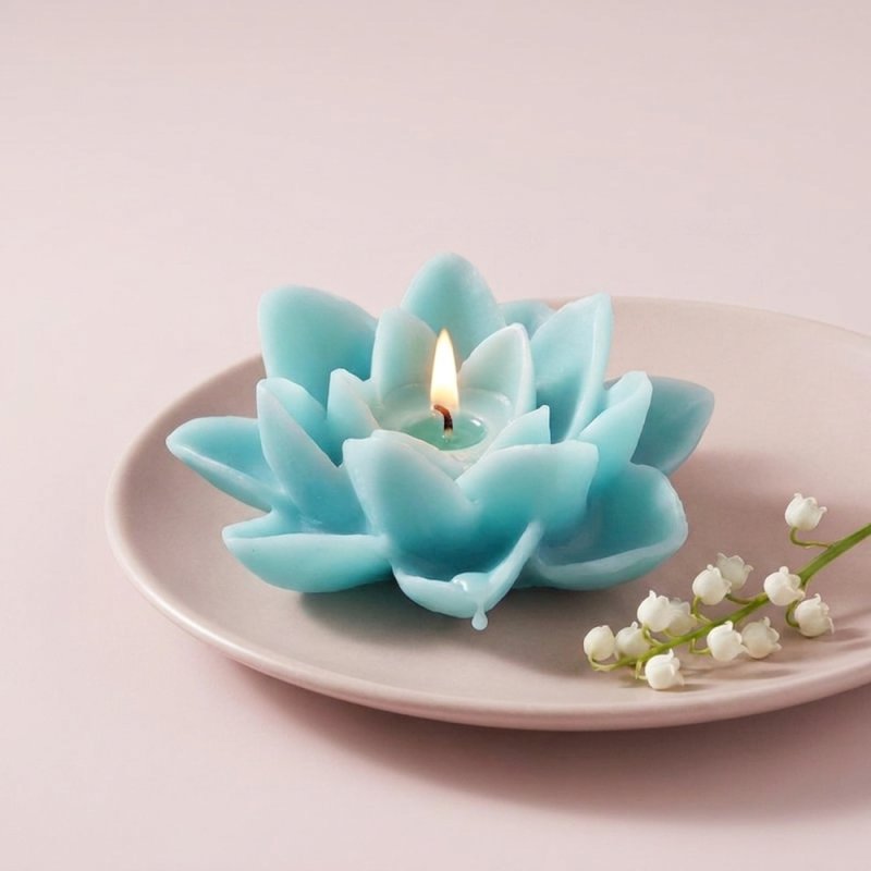 Molde de nenufar para velas