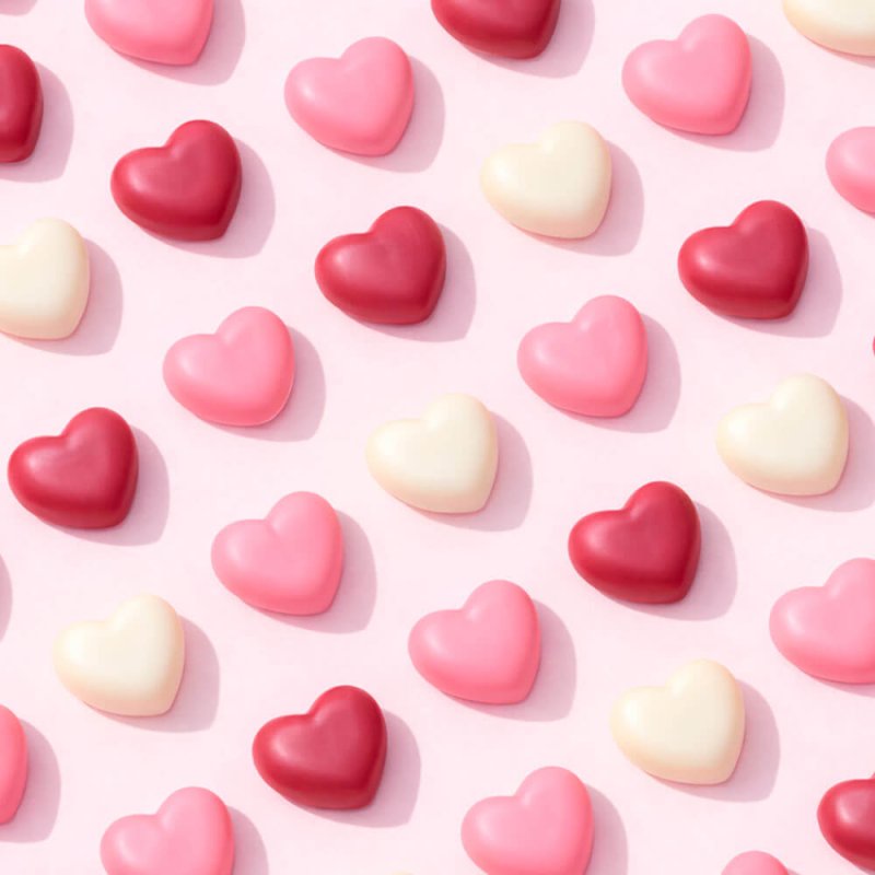 Molde de corazones silicona