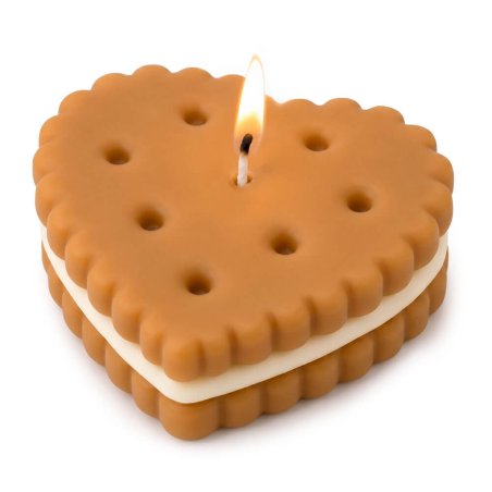 vela corazon de galleta rellena