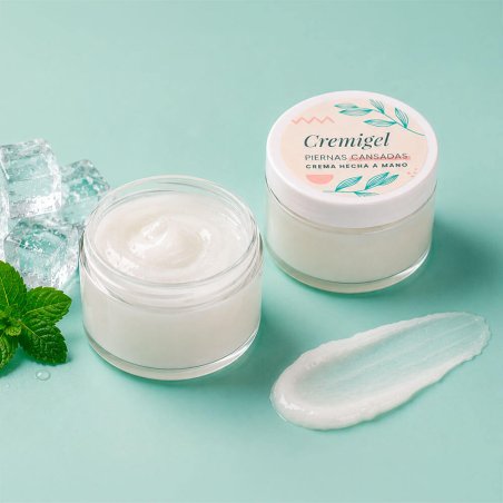 Kit como hacer cremigel piernas cansadas. Materiales e instrucciones