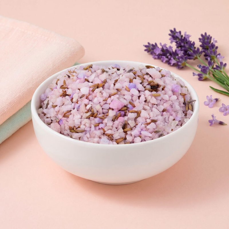 sales con flores naturales de lavanda