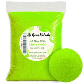 Arena fina lima neón