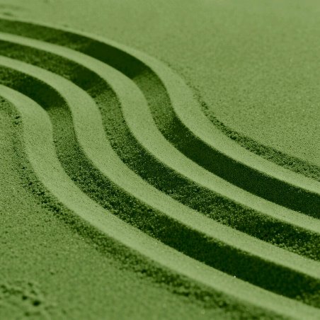 Arena fina decorativa verde oliva