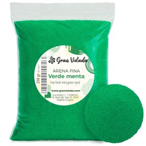 Arena fina verde menta