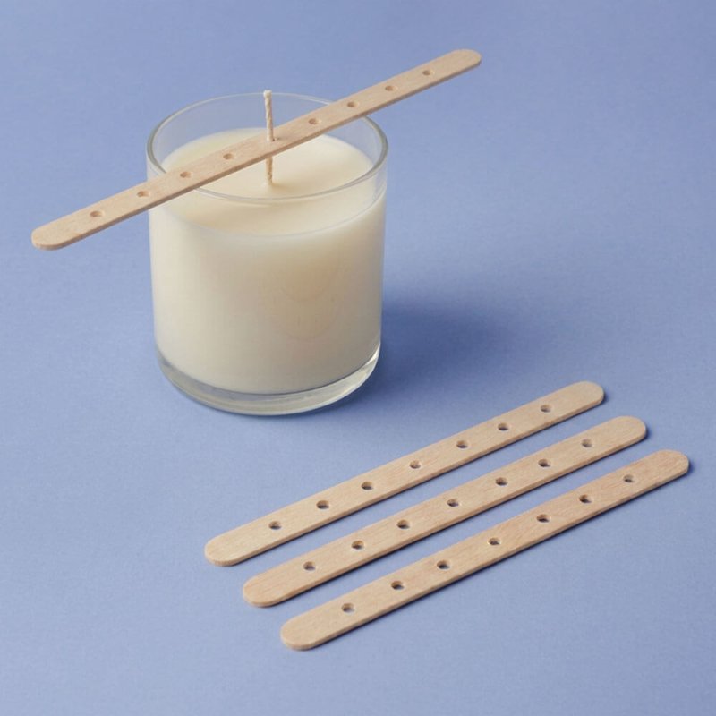 Soporte de madera para hacer velas