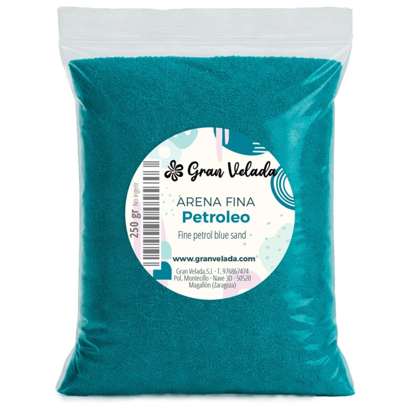Envase arena fina petroleo