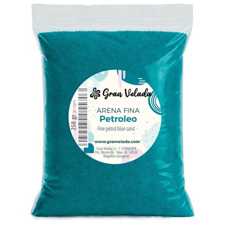 Envase arena fina petroleo