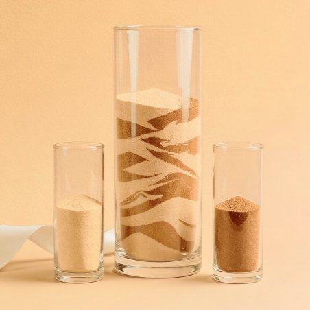Arena fina decorativa ocre
