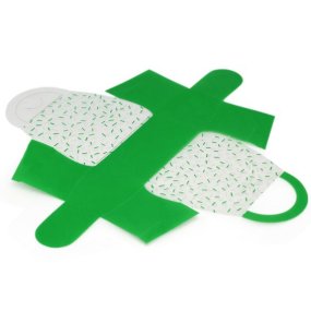 Caixa para brindes bolsa verde