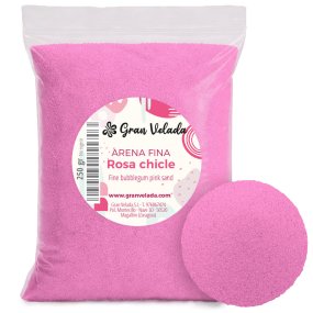 Arena fina rosa chicle