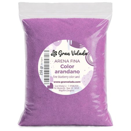 Envase de arena fina arandano
