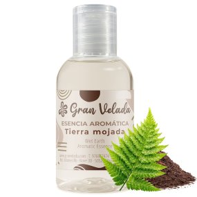 Essência aromática terra molhada