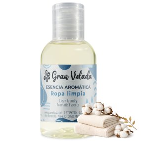 Essência aromática roupa limpa