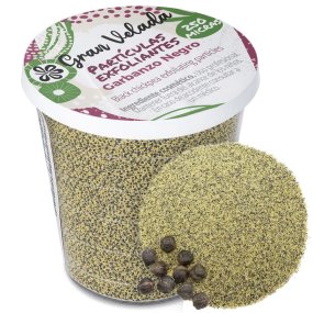 Particules exfoliantes pois chiche noir 250 microns