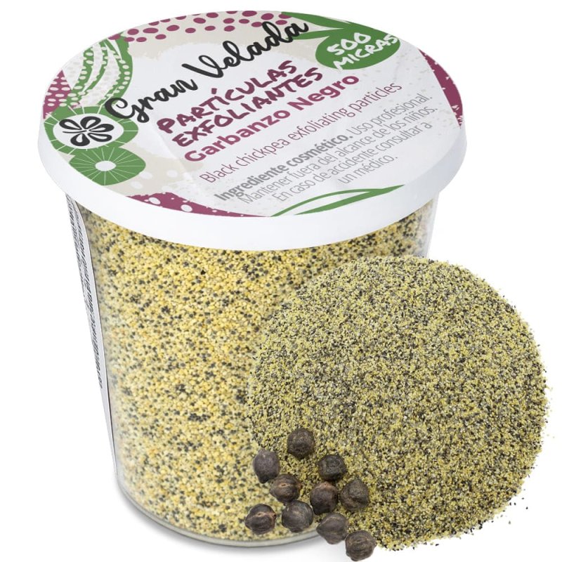 Partículas exfoliantes garbanzo negro 500 micras