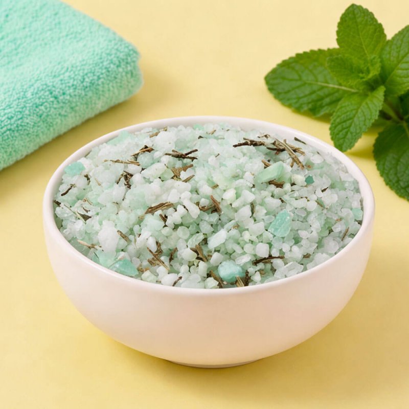Sales perfumadas con menta