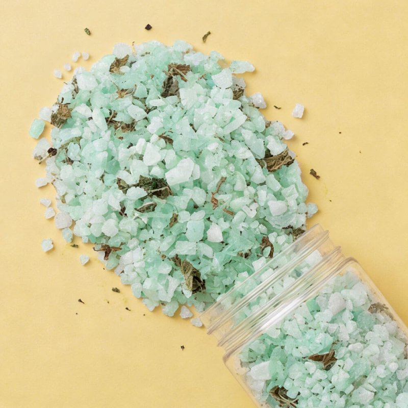 Sales aromáticas de menta para ambientadores