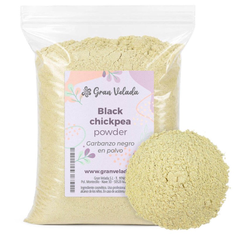 Envase garbanzo negro en polvo