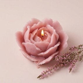 Molde p/ fazer velas "Rosa Clássica" 11 cm. Molde p/ fazer velas
