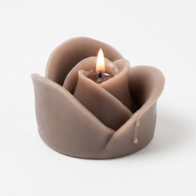Molde velas rosa romantica