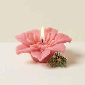Molde velas flor de navidad