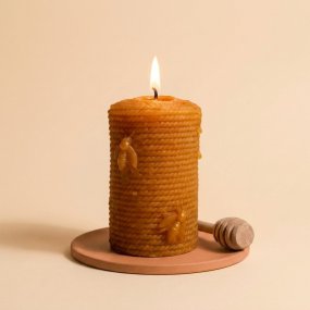 Cirio com Abelinhas, molde para fazer velas