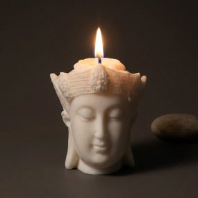 Moule de Bouddha de calme pour bougies