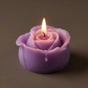 Molde rose para velas