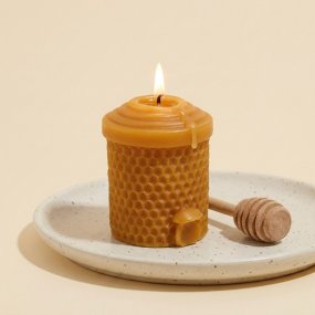 Molde para fazer velas de cera de abelhas, Casinha.