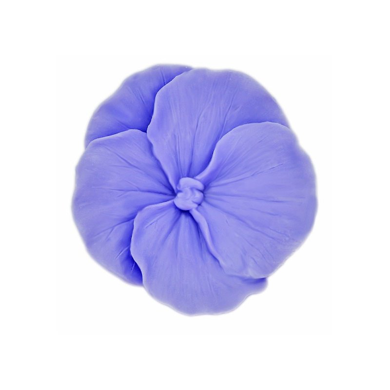 Molde sabonetes, Flor Azul Pensamento