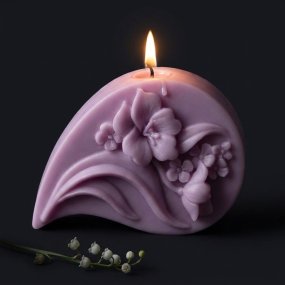 Molde de silicone lagrima de flores