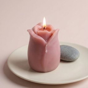 Molde velas capullo de rosa 3D