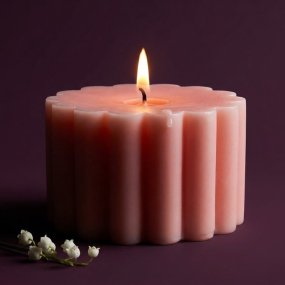 Molde para velas, Cilindro Festoneado.