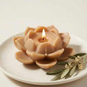 Molde Velas Piscina, Flor Lotto