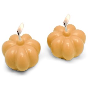Molde 2 mini calabazas de Halloween para velas Molde 2 mini calabazas de Halloween para velas