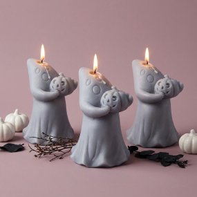 Molde fantasma con calabaza