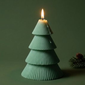 Molde arbol de Navidad estriado