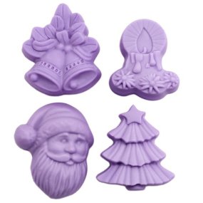 Molde 4 figuras de Navidad Molde 4 figuras de Navidad