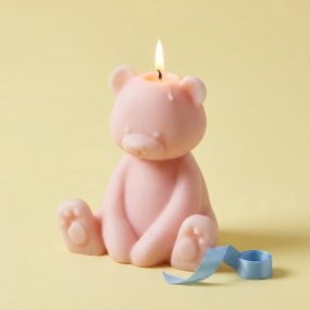 Molde ursinho zen para fazer velas