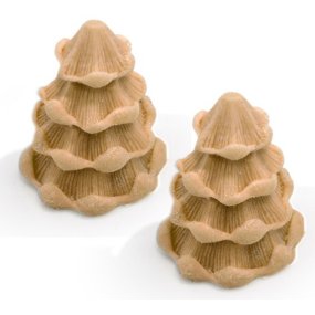 Moule de Noël 2 sapins enneigés