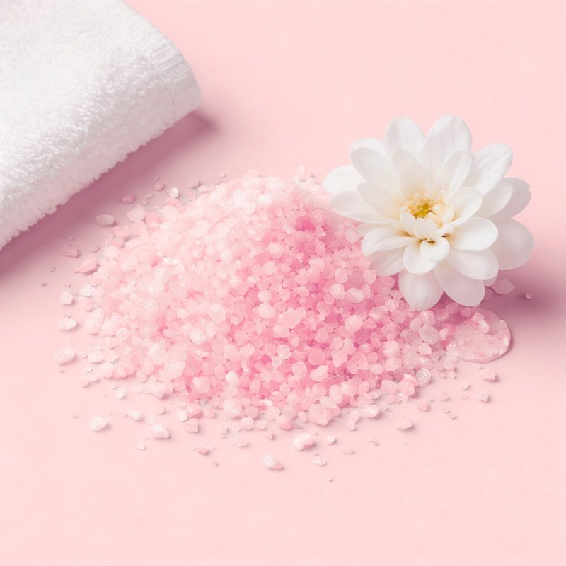 Sales con colorante jabon rosa bebe