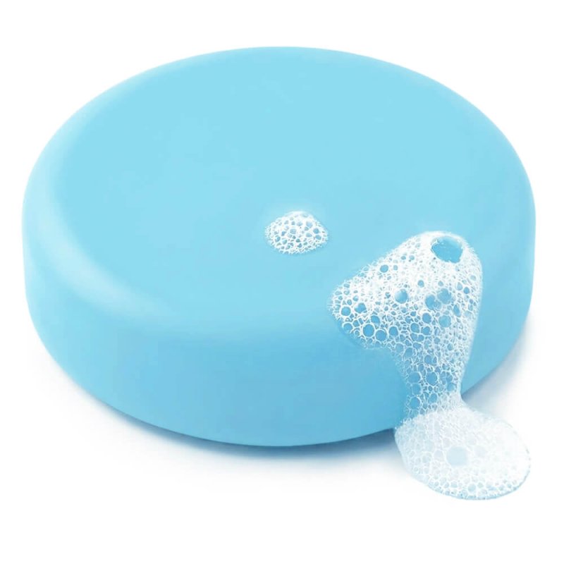 Jabon con colorante jabon azul bebe