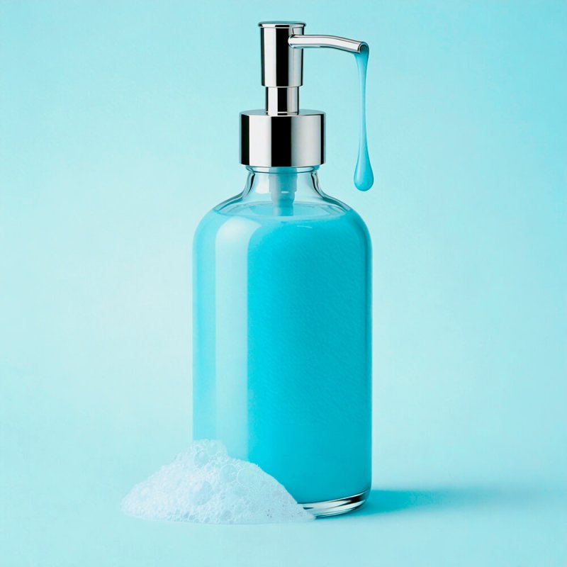 Colorante azul claro gel y champu