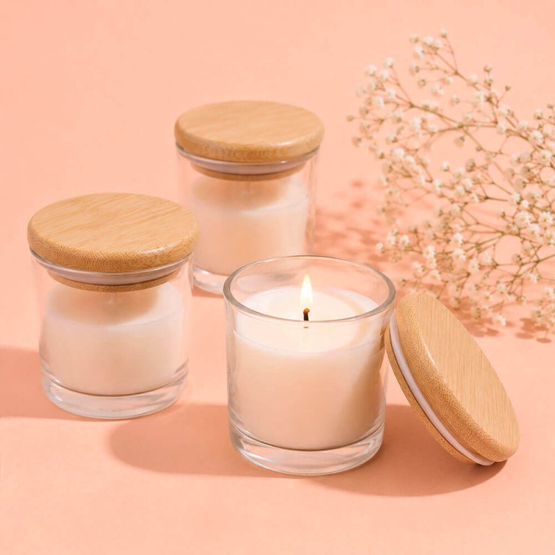 Tapa de madera para vasos