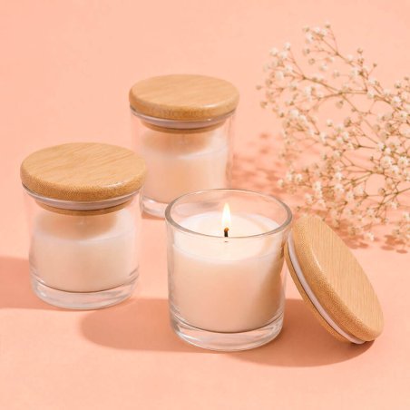 Tapa de madera para vasos